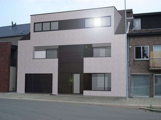 Nederstraat, Hoeselt 3 nieuwbouw appartementen.